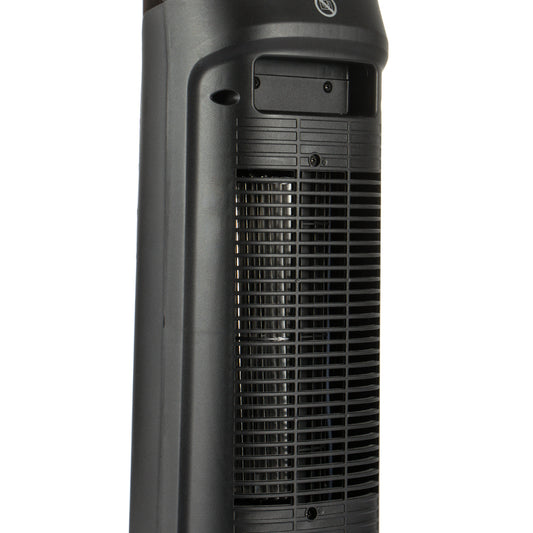 Achteraanzicht van de RAF ventilatorkachel met luchtinlaat en ventilatierooster voor optimale luchtcirculatie