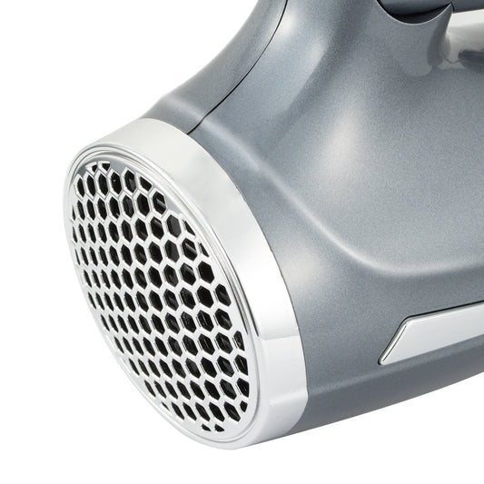 Detailfoto van de achterkant van de Reisföhn 1600W, met focus op het ontwerp en de ventilatieopeningen, die zorgen voor een efficiënte luchtstroom en optimale prestaties tijdens het haardrogen.